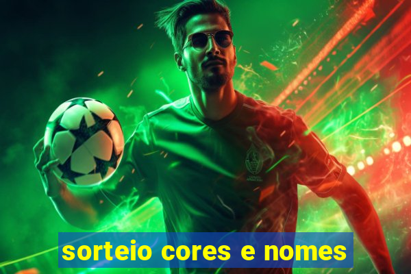 sorteio cores e nomes