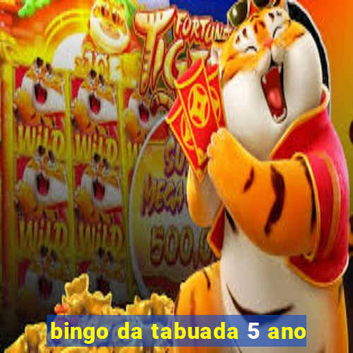 bingo da tabuada 5 ano