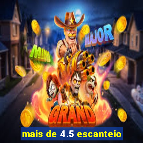 mais de 4.5 escanteio