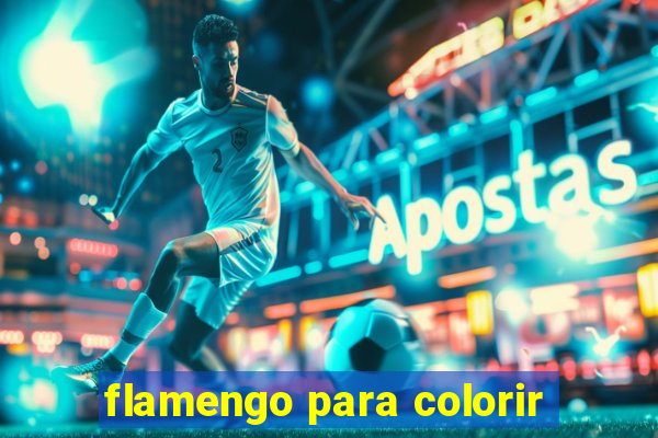 flamengo para colorir