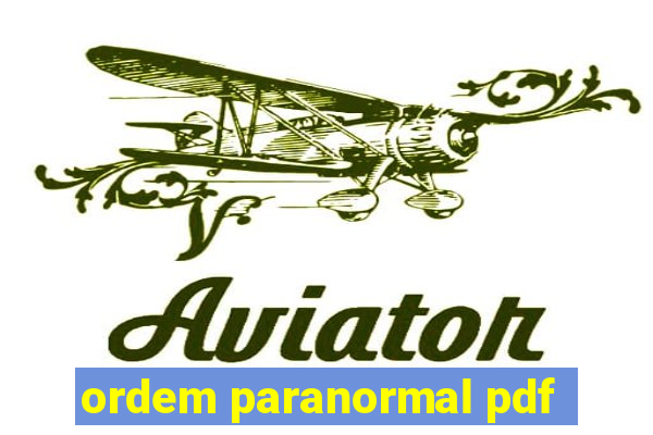 ordem paranormal pdf