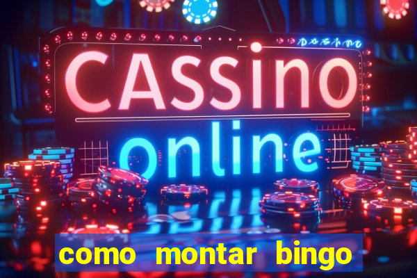 como montar bingo brinquedos toia