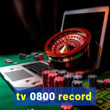 tv 0800 record