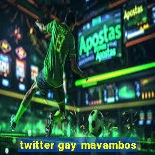 twitter gay mavambos