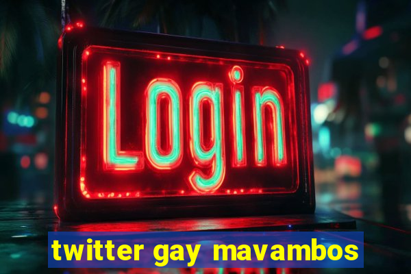 twitter gay mavambos