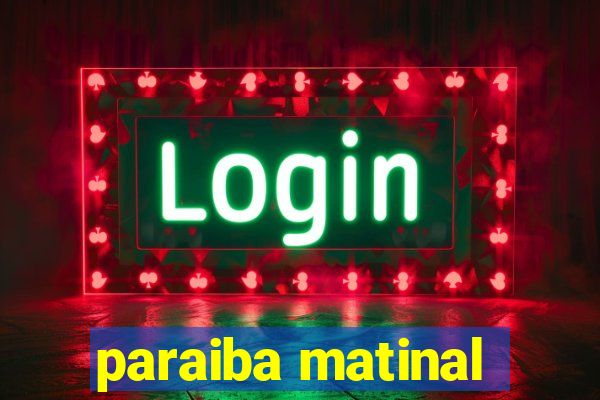 paraiba matinal