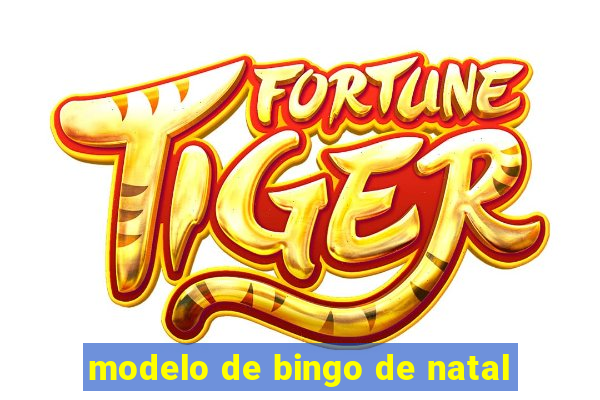 modelo de bingo de natal