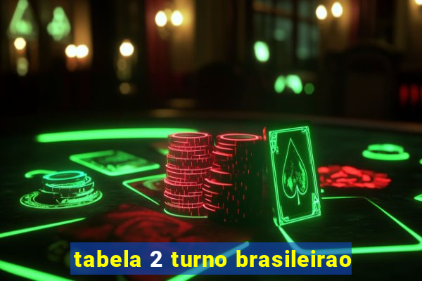 tabela 2 turno brasileirao