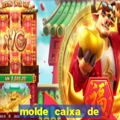 molde caixa de baralho png