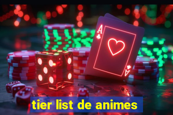 tier list de animes