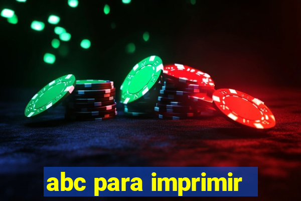 abc para imprimir