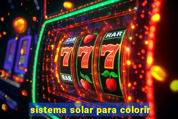 sistema solar para colorir