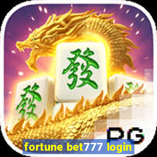 fortune bet777 login