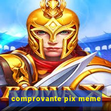 comprovante pix meme