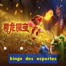 bingo dos esportes para imprimir