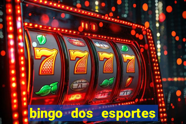 bingo dos esportes para imprimir