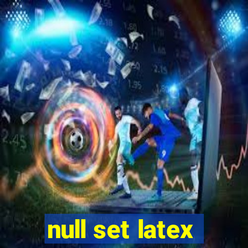 null set latex