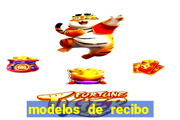 modelos de recibo de pagamento word