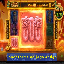 plataforma de jogo antigo