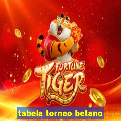 tabela torneo betano