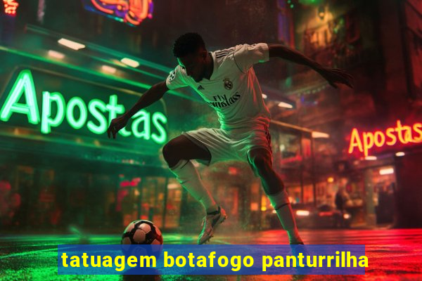 tatuagem botafogo panturrilha