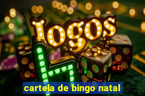 cartela de bingo natal