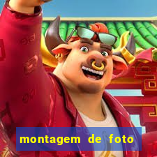 montagem de foto com simbolo do flamengo