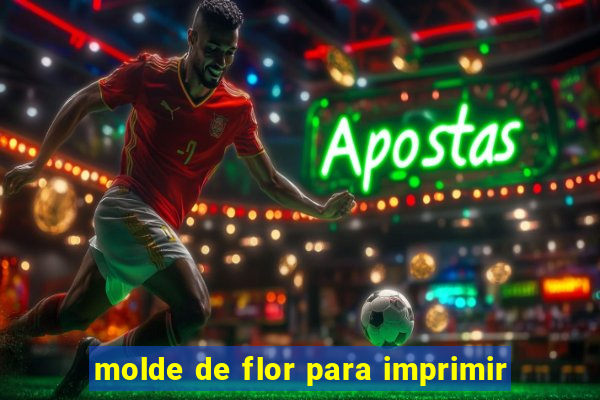 molde de flor para imprimir