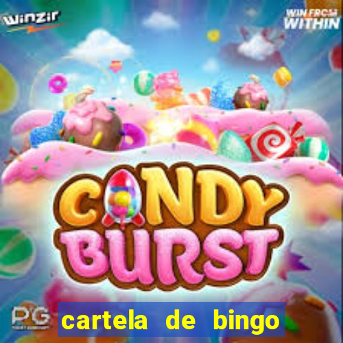 cartela de bingo cha de panela