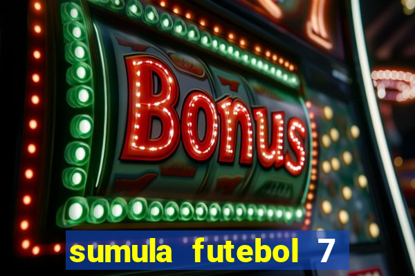 sumula futebol 7 society excel