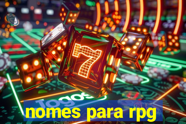 nomes para rpg