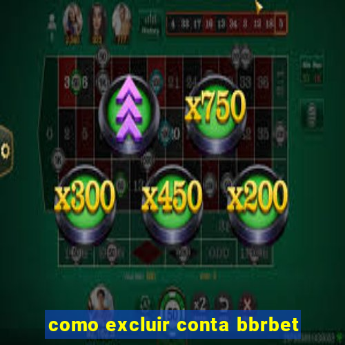 como excluir conta bbrbet