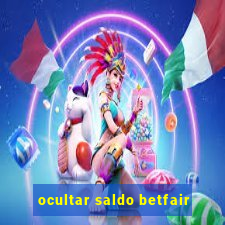 ocultar saldo betfair