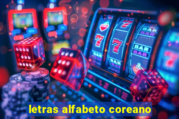 letras alfabeto coreano