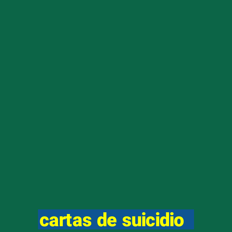 cartas de suicidio