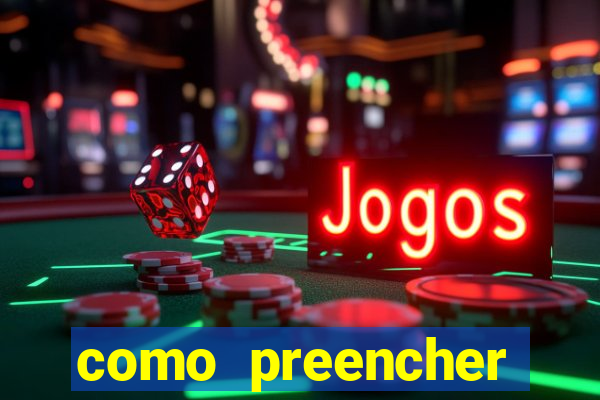 como preencher recibo de pagamento