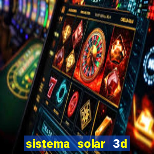 sistema solar 3d em movimento