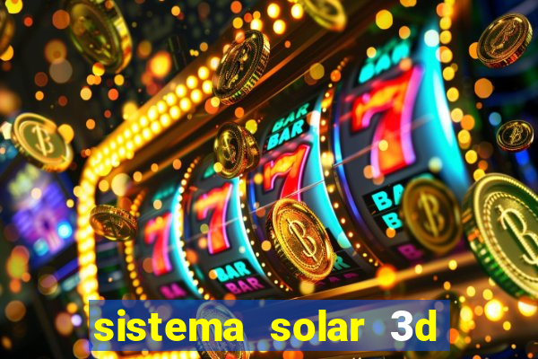 sistema solar 3d em movimento