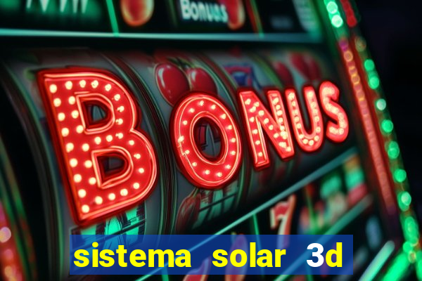 sistema solar 3d em movimento