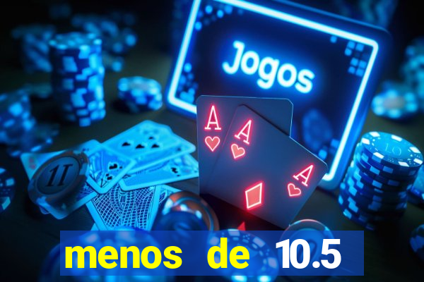 menos de 10.5 escanteios o que significa