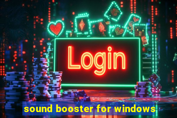 sound booster for windows