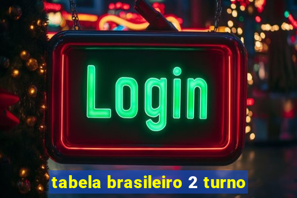 tabela brasileiro 2 turno