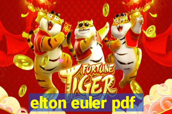 elton euler pdf