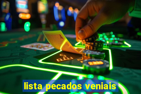 lista pecados veniais