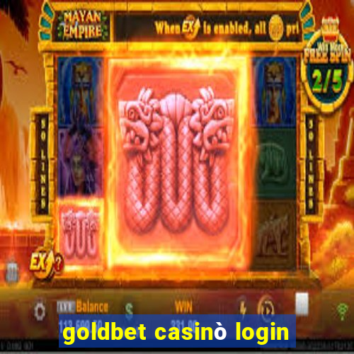 goldbet casinò login