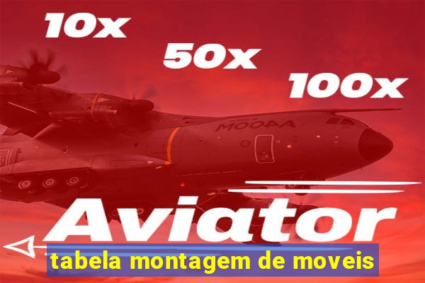 tabela montagem de moveis