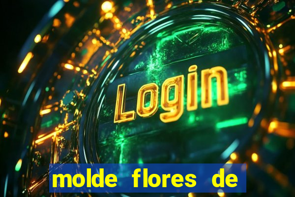 molde flores de papel para imprimir