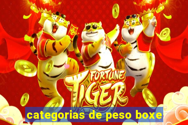 categorias de peso boxe