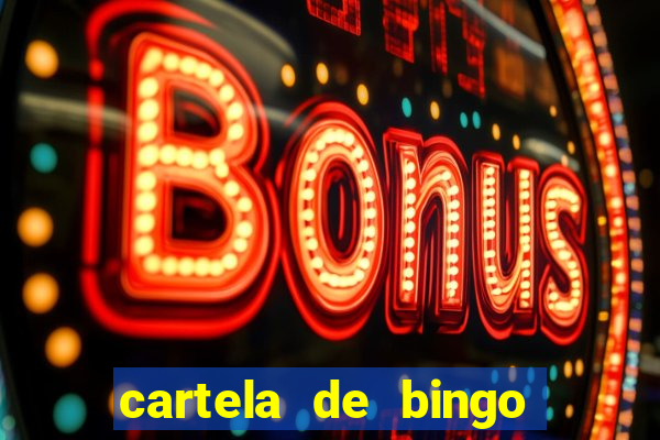 cartela de bingo cha de bebe