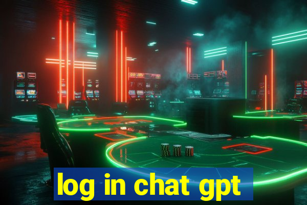 log in chat gpt